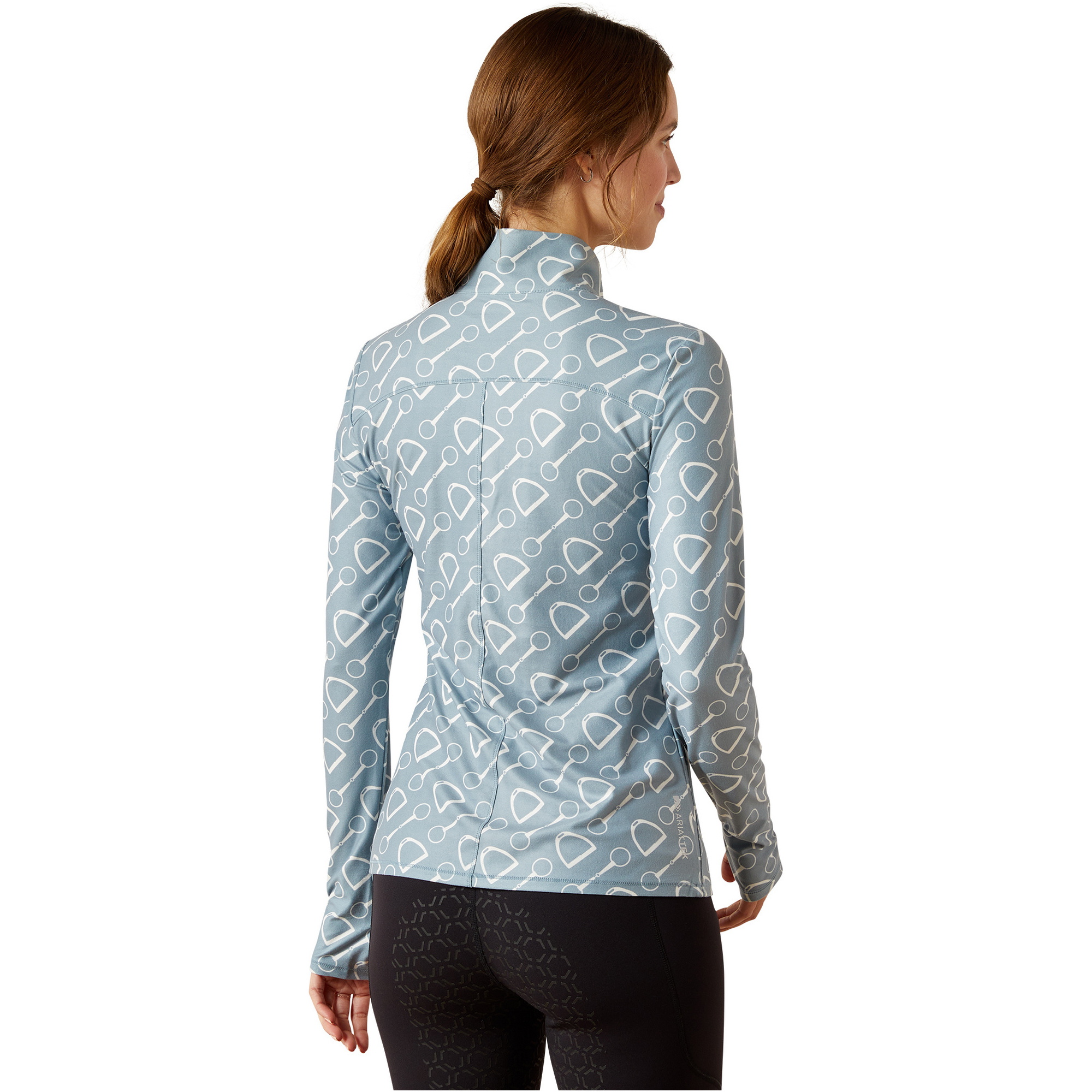 2025 Ariat Womens Lowell 3 . 0 1 / 4 Zip Baselayer 10062635 - Hardware Print